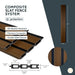 Teak Black Gap Heavy-Duty Slat Composite Fence Panels