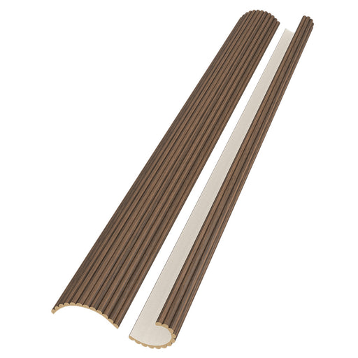 Chestnut Tambour Wood Panels – Flexible 1" Fluted Beads for Interior Walls