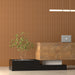 Warm Maple Tambour Wood Panels – Flexible 1" Fluted Beads for Interior Walls
