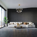 Black Flexible 3D Fluted Semi-Circle Shiplap Wood Wall Panel