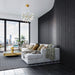 Black Flexible 3D Fluted Semi-Circle Shiplap Wood Wall Panel