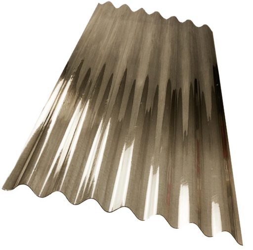 Gray Smoked Curved Polycarbonate Corrugated Roof Panels