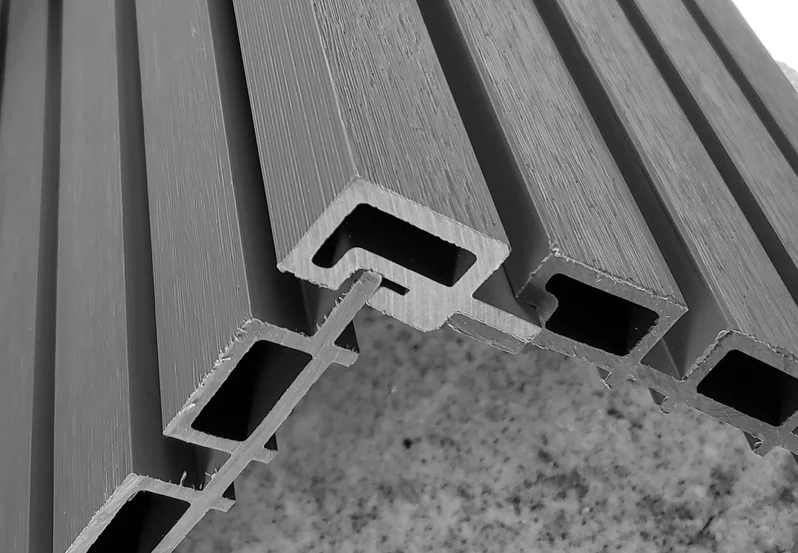 Gray Outdoor Cladding Panels Corner Piece