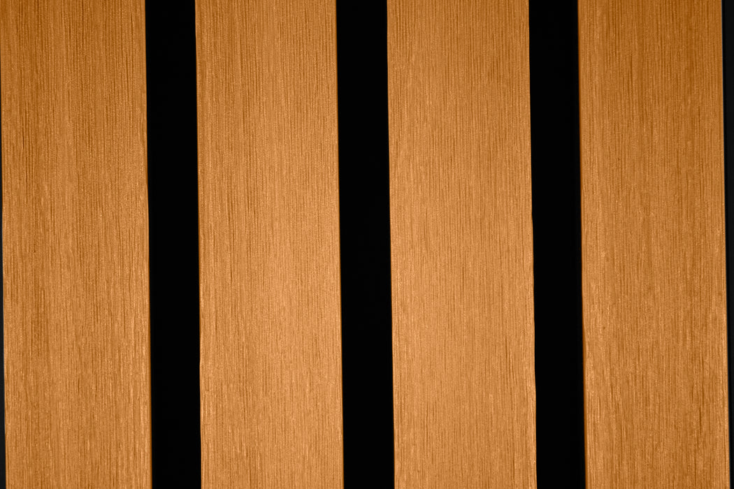 Honey Oak Composite Siding Panel Close up