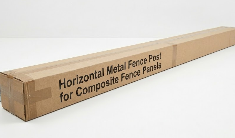 Horizontal Metal Fence Post for Composite Fence Panels