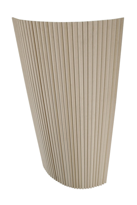 Unfinished Flexible 3D Fluted Semi-Circle Shiplap Wood Wall Panel