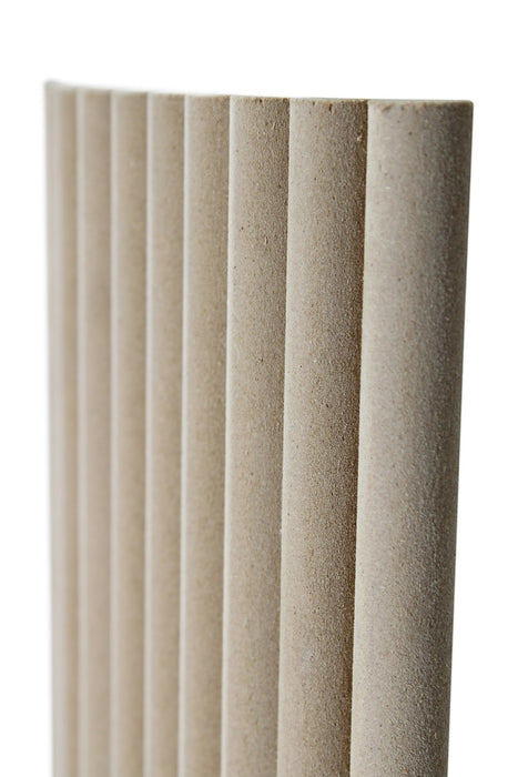 Unfinished Flexible 3D Fluted Semi-Circle Shiplap Wood Wall Panel