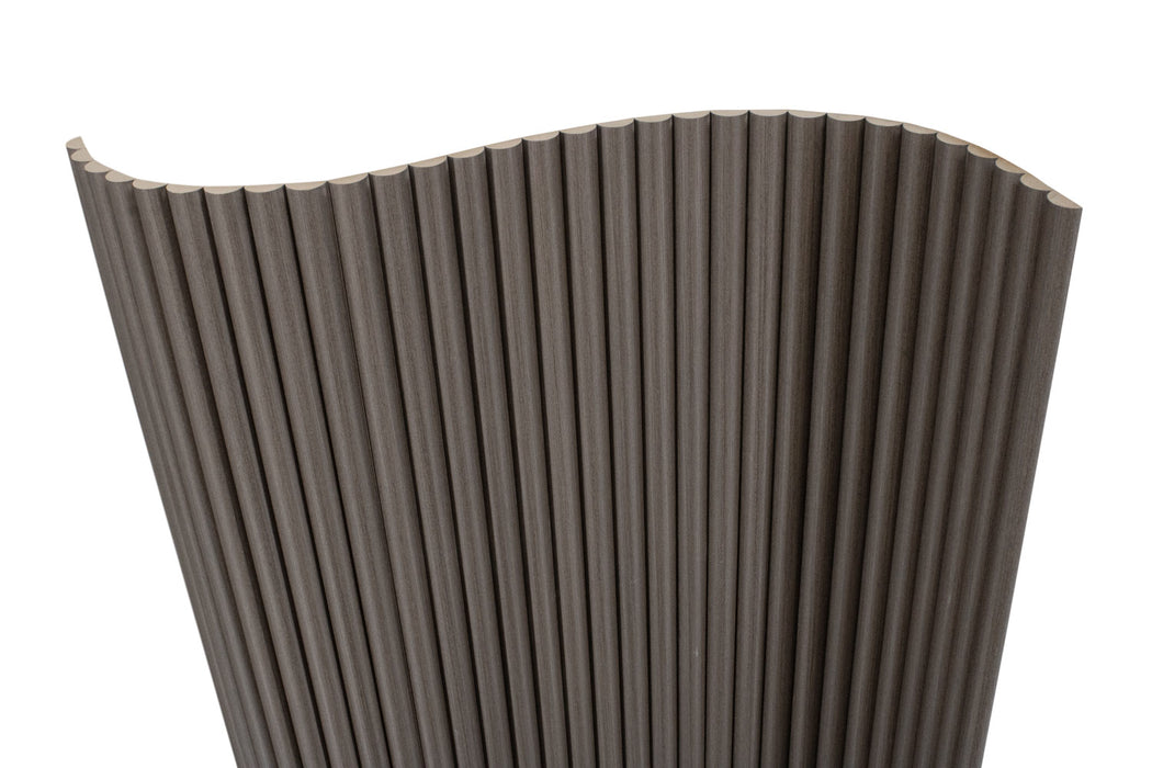 Driftwood Flexible 3D Fluted Semi-Circle Shiplap Wood Wall Panel