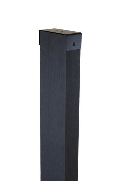 Black Composite Wood Slat Privacy Dividers & Wall Accents