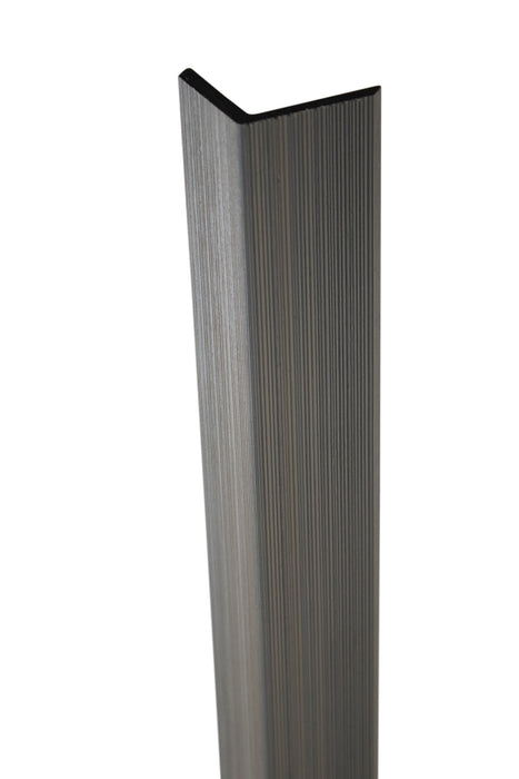 Weathered Oak 90° Corner Trim for Enhanced Grain Composite Siding – Right Angle Exterior Finishing Piece