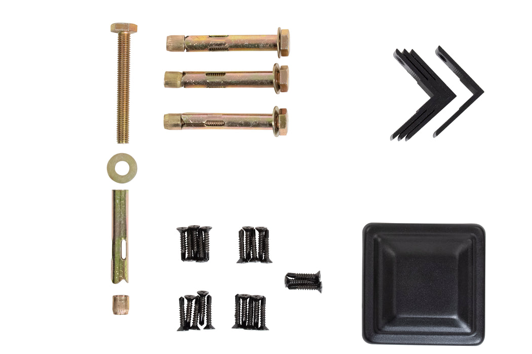 Horizontal Metal Fence Post for Composite Fence Panels