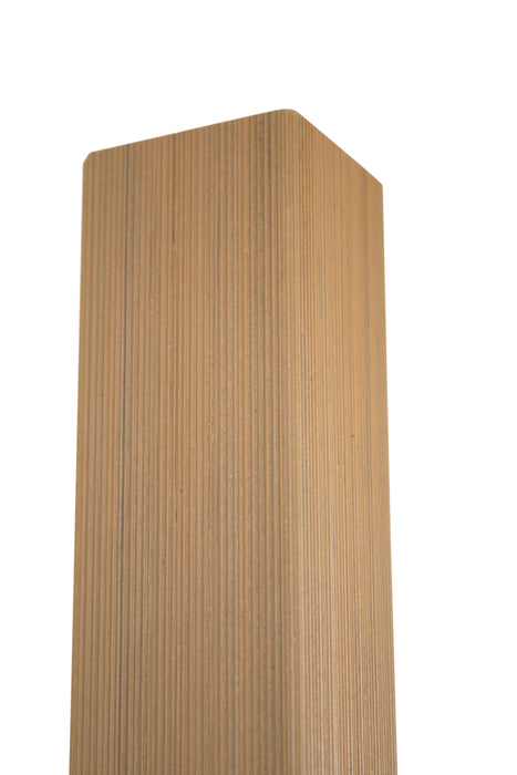 Weathered Teak 90° Corner Trim for Enhanced Grain Composite Siding – Right Angle Exterior Finishing Piece