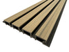 Pale Oak & Black Outdoor Cladding Panels - European Siding Board