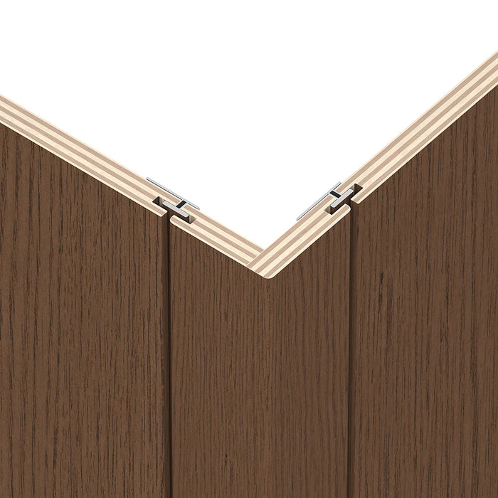 Chestnut Decorative Wall Panel Kit – Seamless Wood Panels with Trim for Interiors