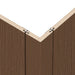 Chestnut Decorative Wall Panel Kit – Seamless Wood Panels with Trim for Interiors