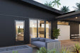 Black Composite Panels house exterior, patio furniture, and plantS