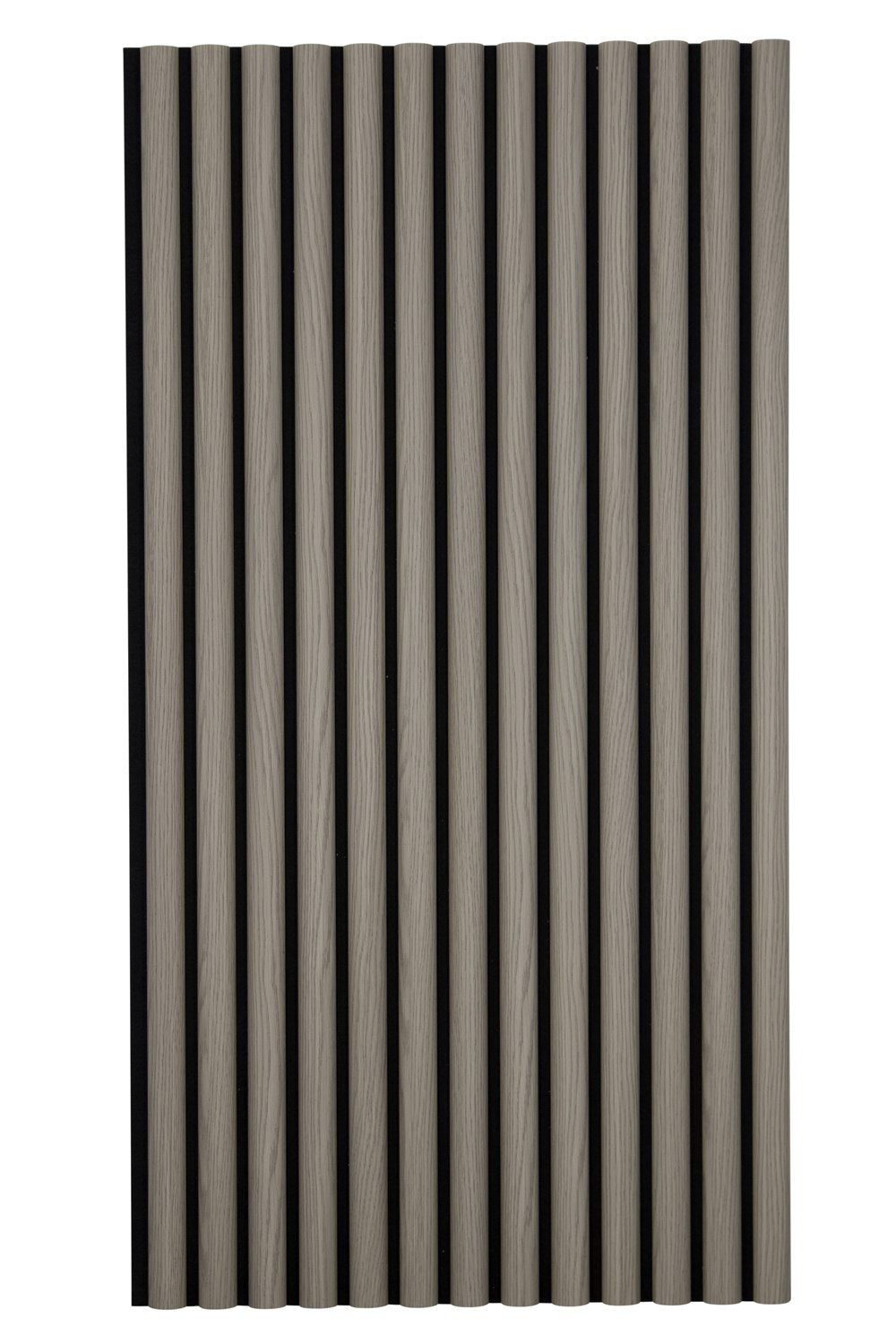 Light Gray Chestnut Half-Round Wood Column Acoustic Sound Panel for Wa