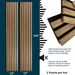 Light Walnut Acoustic Soundproofing Panels