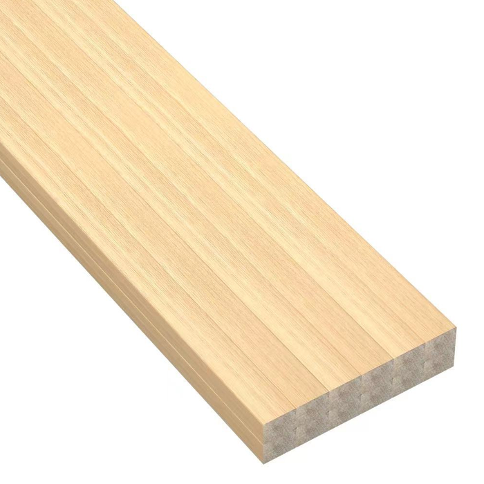 Light Oak Wood Slat Wall Molding Panel Kit