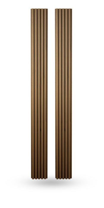 Maple 5 Grid Composite Siding Slat Panels for Exterior Outdoor Walls