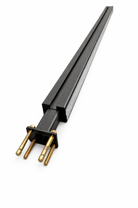 Horizontal Metal Fence Post for Composite Fence Panels