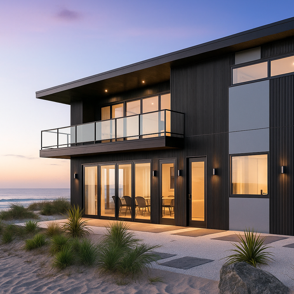 Black Composite Siding Slat Panels for Exterior Outdoor Walls