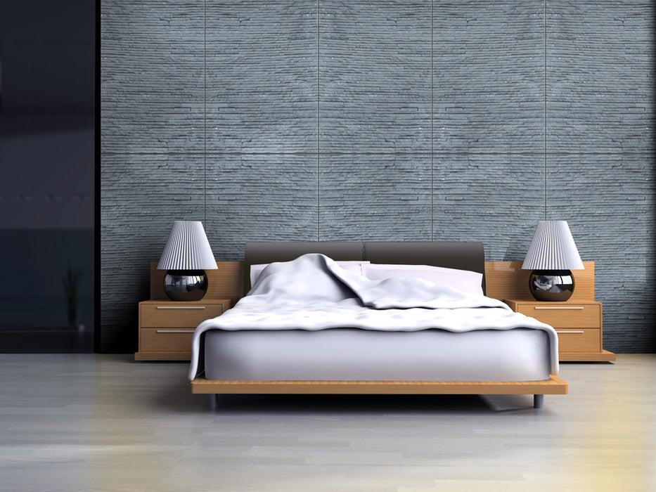 Dark Gray Natural Stone Veneer Flexible Wall Tiles