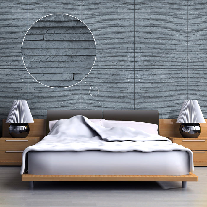 Dark Gray Natural Stone Veneer Flexible Wall Tiles