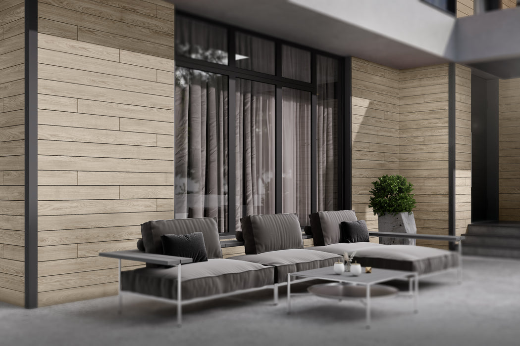 Arctic Oak Wood-Like Composite Siding, Exterior Wall Paneling