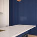 Navy Blue Trapezoid Wood Panels -- Flexible 3/4" Fluted Beads for Interior Walls