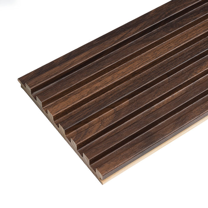Dark Brown Oak Slat Wood Wall Panels