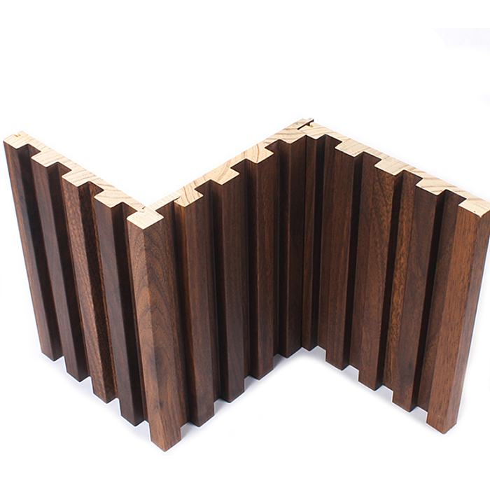 Oak Brown Slat Wood Wall Panels - 106" Long x 5 3/4" Width