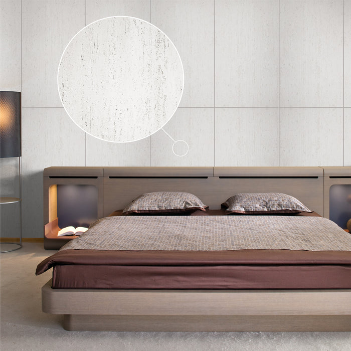 Off White Travertine Natural Stone Veneer Flexible Wall Tile