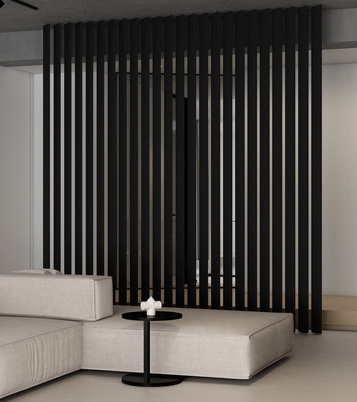 Black Swivel Slat Wood Room Divider – Modern Privacy Screen &amp; Space-Saving Partition Wall