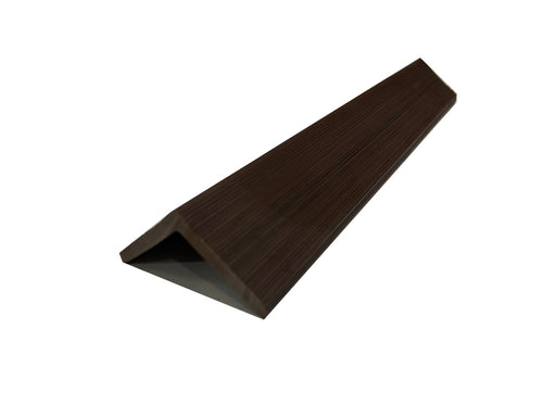 American Walnut 90° Corner Trim for Enhanced Grain Composite Siding – Right Angle Exterior Finishing Piece