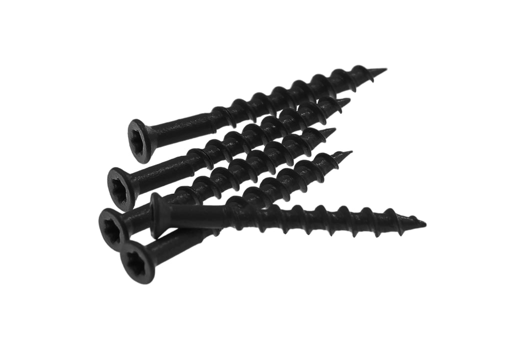Black Shiplap Siding Corner End Cap With Matching Screws – 6 Piece Box