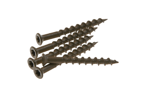 Coffee Shiplap Siding Corner End Cap With Matching Screws – 6 Piece Box
