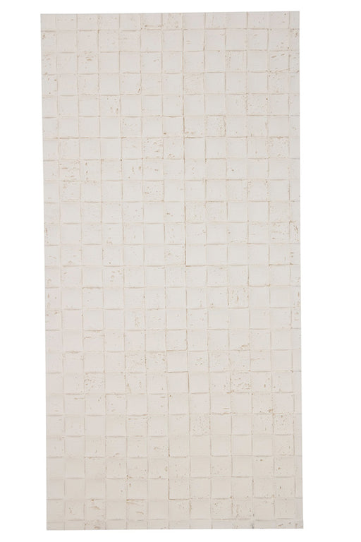 Beige 3D Mosaic Stone Wall Panels – Lightweight Travertine Tiles for Interior & Exterior Walls