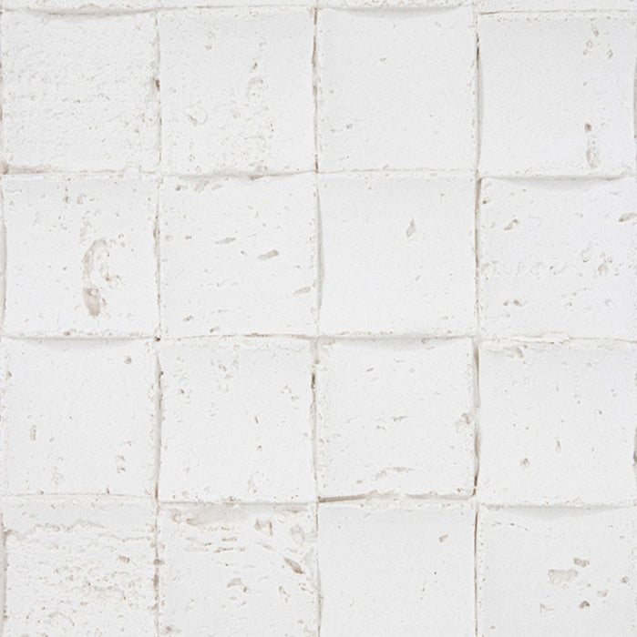 White 3D Mosaic Stone Wall Panels – Lightweight Travertine Tiles for Interior & Exterior Walls