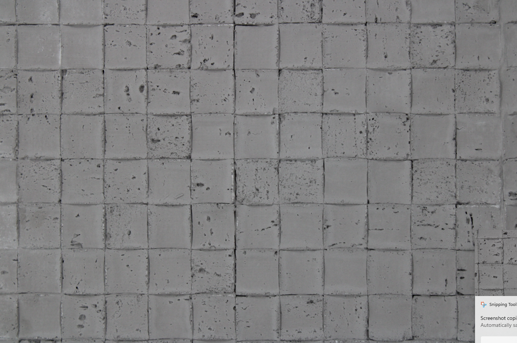 Gray 3D Mosaic Stone Wall Panels | Lightweight Travertine Tiles for Interior and Exterior Walls