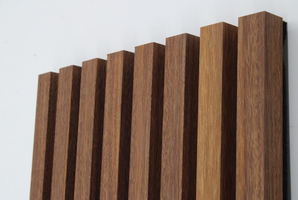 Warm Light Maple Square-Slat Acoustic Wall Panels, Soundproofing for Walls