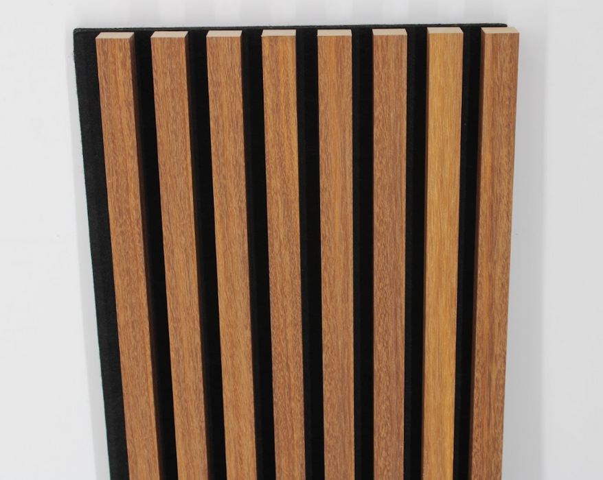 Warm Light Maple Square-Slat Acoustic Wall Panels, Soundproofing for Walls