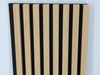 American Oak Square-Slat Acoustic Wall Panels, Soundproofing for Walls