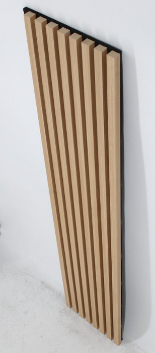 American Oak Square-Slat Acoustic Wall Panels, Soundproofing for Walls