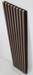 Dark Chestnut Square-Slat Acoustic Wall Panels, Soundproofing for Walls