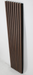 Dark Chestnut Square-Slat Acoustic Wall Panels, Soundproofing for Walls