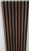 Dark Chestnut Square-Slat Acoustic Wall Panels, Soundproofing for Walls