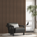 Dark Chestnut Square-Slat Acoustic Wall Panels, Soundproofing for Walls