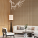 American Oak Square-Slat Acoustic Wall Panels, Soundproofing for Walls