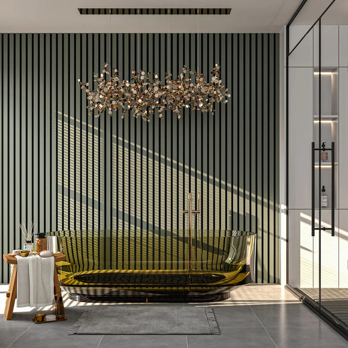 Alamosa Green Acoustic Slat Wood Wall Panels
